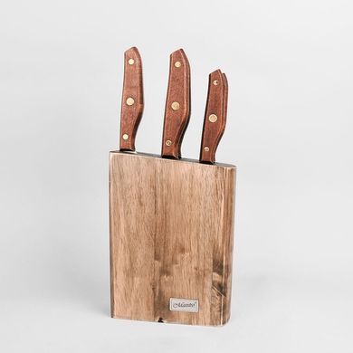 Набір кухонних ножів з дерев'яною підставкою MAESTRO MR 1416