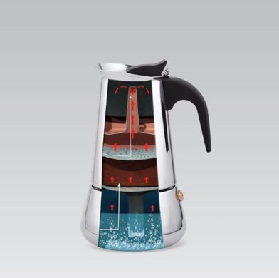 Гейзерна кавоварка (нержавіюча сталь) MAESTRO MR1660-4 (0,2 л)