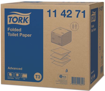 Папір туалетний листовий Tork Advanced 114271