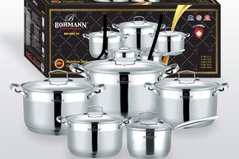 Набір посуду з нержавіючої сталі Bohmann BH 600-10 - 10 пр.