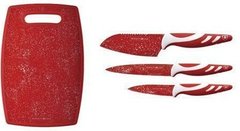 Набір ножів Royalty Line RL-3MR red-white, Червоний