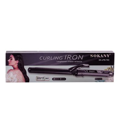 Плойка керамическая для завивки волос 25 мм 5 режимов щипцы для локонов Sokany SK-JFB-793