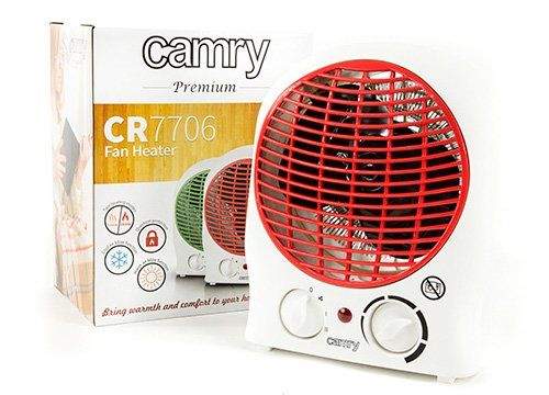 Тепловентилятор Camry CR 7706 - червоний, Червоний