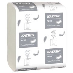 Туалетная бумага листовая Katrin Plus 29945 — 2сл, 200 лист, Белый