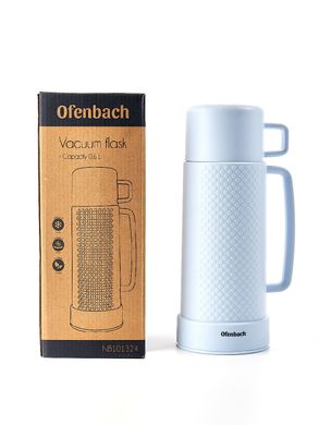 Термос пластиковий зі скляною колбою Ofenbach KM-101324 - 600 мл