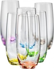 Набір склянок для води Bohemia Rainbow 25180/D4662/350 - 350 мл, 6 предметів