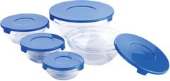 Набор пищевых контейнеров Renberg Twister RB-4419 - 10 предметов, Синий