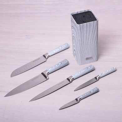 Набір ножів Kamille KM5041 - 6 пр., Сірий