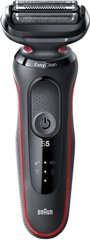 Электробритва BRAUN Series 5 50-R1000s BLACK/RED - черный/красный