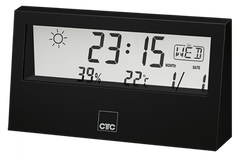 Метеостанція/годинник CLATRONIC WSU 7022 — чорний