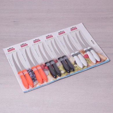 Набор ножей из нержавеющей стали с пластиковыми ручками Kamill KM5313 - 12 пр