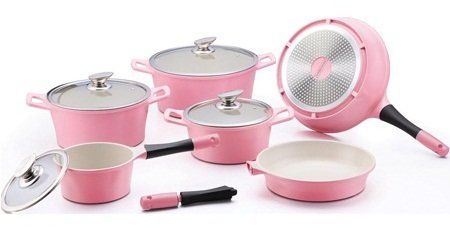 Набір посуду Royalty Line ES-1014CP pink, Рожевий