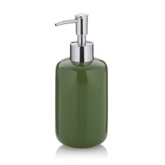 Дозатор для жидкого мыла KELA Isabella, зеленые листья, 400 мл (22007), Зеленый