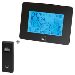 Метеостанція/годинник CLATRONIC WSU 7026 — чорний