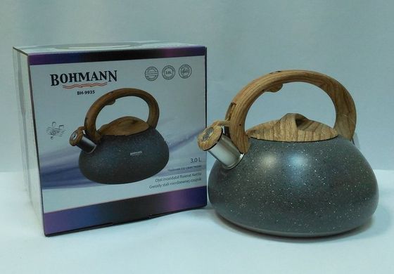 Чайник зі свистком Bohmann BH 9935 - 3,0 л, Чорний
