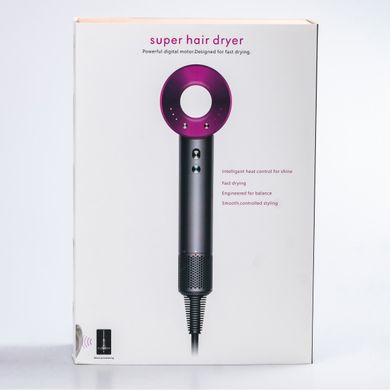Фен стайлер для волосся 6 в 1 Supersonic Premium 1600 Вт 5 насадок 3 режими швидкості Золотий