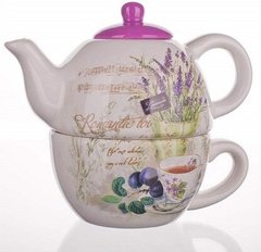 Чайник с чашкой Banquet Lavender 60ZF1124-A - 2 предмета