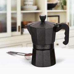 Гейзерна кавоварка еспресо/мокко MAESTRO MR1666-6-BLACK - 6 чашек