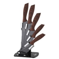 Набор ножей Bohmann ACRYLIC WOOD BH 5257 - 6 предметов, коричневый