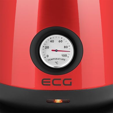 Електрочайник металевий ECG RK 1705 Metallico Rosso - 1.7 л, 2200 Вт
