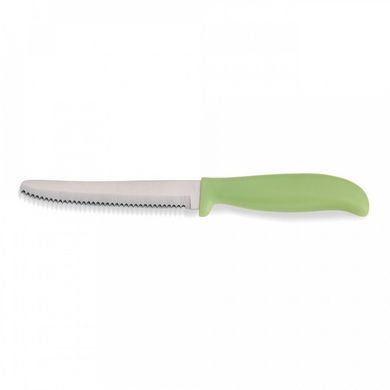 Нож кухонный с зубчатыми лезвиями KELA Rapido 11349 - 11 см, салатовый