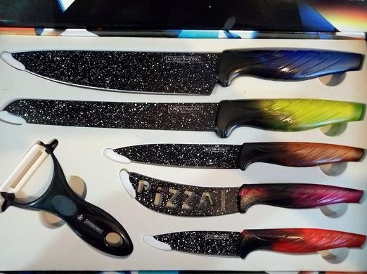 Набор ножей с мраморным покрытием KK-26-SN6 - 6 пр