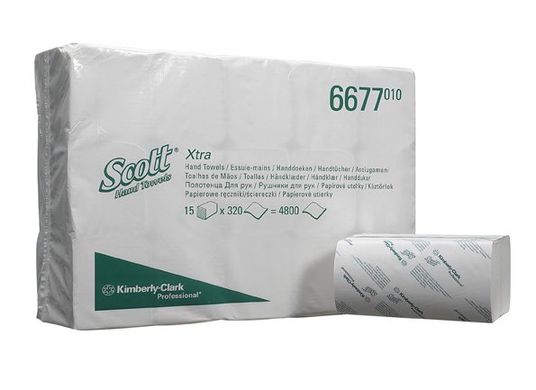 Бумажные полотенца в пачках SCOTT Extra Kimberly Clark 6677
