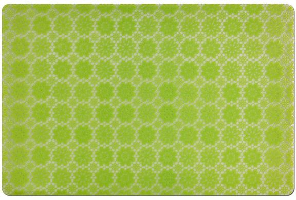 Коврик под тарелку ZELLER Цветы 26907 — 43,5х28,5см, зеленый
