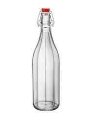 Бутылка Bormioli Rocco Oxford 390850FS1321990-RD - 1 л, красная крышка, Красный