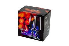 Набор бокалов для шампанского Bohemia Claudia 40149/43081/180 - 180 мл, 6 шт