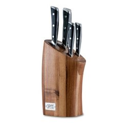 Набір ножів на дерев'яній підставці Gipfel LAFFI BLACK 9925 - 5 штук