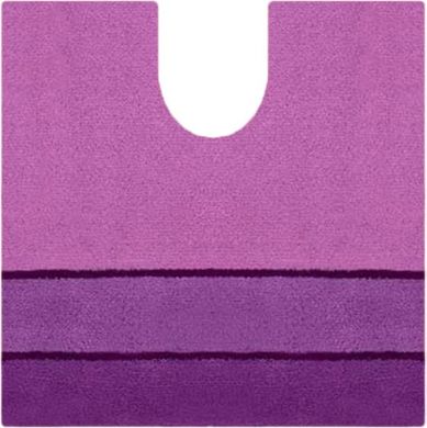 Коврик под унитаз с вырезом Spirella CALMA 55х55 см — фиолетовый