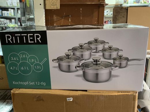 Набор посуды из нержавеющей стали Krauff Ritter 88-222-032 - 12 предметов