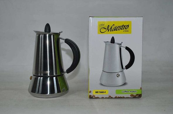 Гейзерная кофеварка Maestro MR-1668-4 - 0.2 л