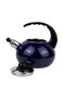Чайник емальований зі свистком із чорною бакелітовою ручкою Kamille KM-1039C - 2,5 л, синій