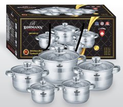 Набор посуды из нержавеющей стали Bohmann BH 500-10 - 10 пр