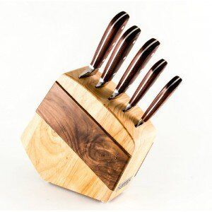 Набір ножів на дерев'яній підставці GIPFEL BLICK g6967 - 6 предметів