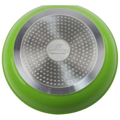 Сковорода універсальна з керамічним покриттям Bohmann BH 7822 green - 22 см, зелена