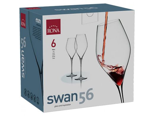 Набір келихів для вина Rona Swan 6650/560 - 560 мл, 6 шт