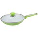 Сковорода универсальная с керамическим покрытием Bohmann BH 7822 green - 22 см, зеленая