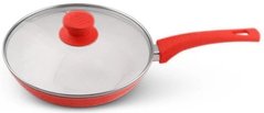 Сковорода с керамическим покрытием Barton Steel BS-7524 red - 24 см, красная