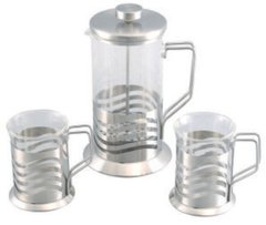 Чайно-кофейный набор на 4 чашки и 2 кружки для кофе GIPFEL GLACIER-TOULOUSE 7180 - 3 пр
