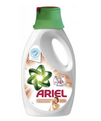 Жидкий стиральный порошок Ariel для чувствительной кожи 1.3 л = 3 кг (4015400892793)