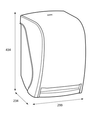 Диспенсер рулонных полотенец сенсорный Katrin 104438 - черный