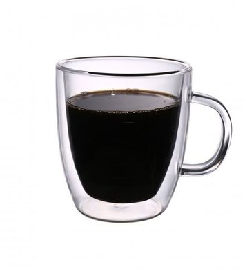 Набір скляних чашок із подвійними стінками Con Brio CB-8435-2 - 2шт, 350мл