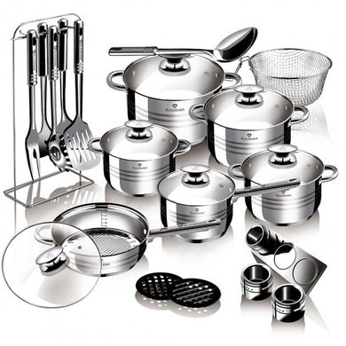 Набір посуду з фритюрницею, набором для спецій, кухонними приладами BLAUMANN BL 3134 - 27 предметів
