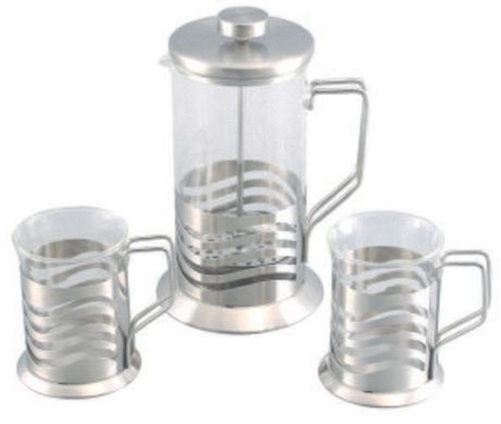 Чайно-кавовий набір на 4 чашки та 2 кружки для кави GIPFEL GLACIER-TOULOUSE 7180 - 3 пр.