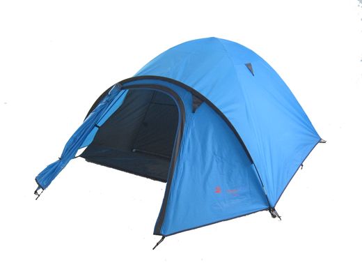 Туристическая палатка 3-х местная TRAVEL 3, синий