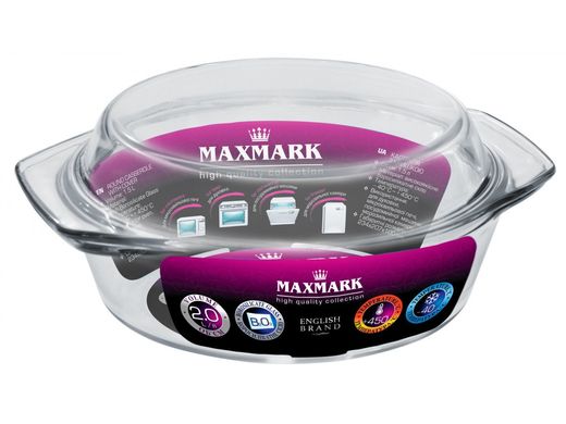 Стеклянная форма с крышкой Maxmark MK-GL420 - 2 л
