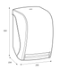 Диспенсер рулонных полотенец сенсорный Katrin 104438 - черный